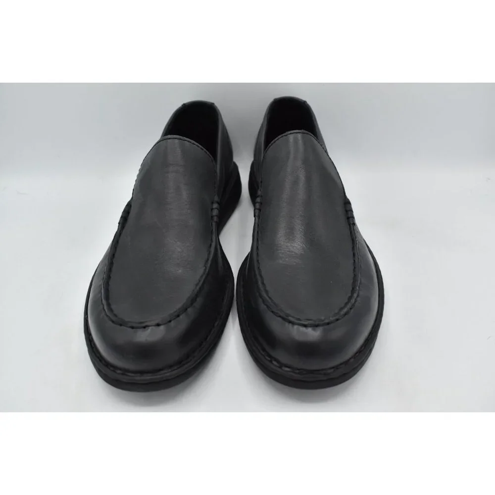 Born Mens Size 11 Thaton Black Full Grain Leather‎ Loafers Shoes